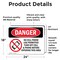 Signmission No Cell Phone Use In Area, 24 in W x Rectangle, Vinyl Decal OS-2PACK-DS-D-1824-L-1736 - alternate 4